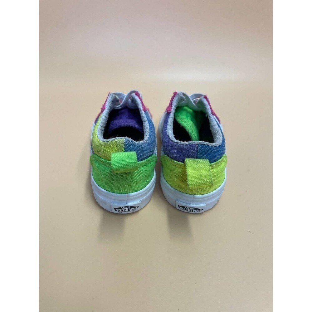 ***SOLD*** Vans Girls Old Skool Multicolor Round Toe Low Top Lace Up Size 9 - Picture 4 of 7